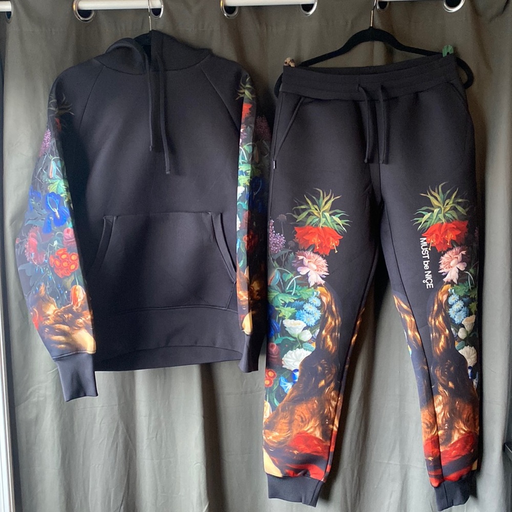 NWOT Ripndip Floral Sweatshirt and Sweatpants